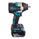 Makita snoerloze slagmoersleutel 18V / 5.0 Ah, 2 batterijen, lader in MAKPAC DTW701RTJ