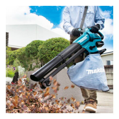 Makita Souffleur et aspirateur à feuilles sans fil DUB187Z, 18 V, 64 m/s, 366 m³/h