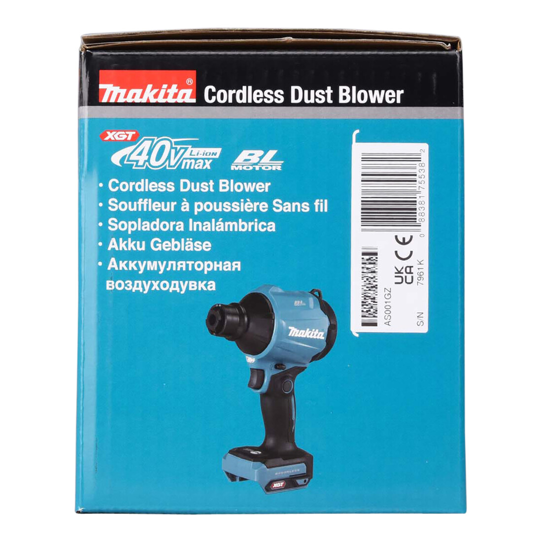 Makita Souffleur sans fil 40V max (sans batteries, sans chargeur)