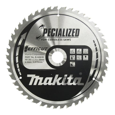 Makita Lama per sega circolare SPECIALIZED 260x30x45Z