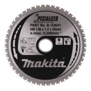 Makita SPECIALIZED Sägeb.136x20x50Z (B-33641)