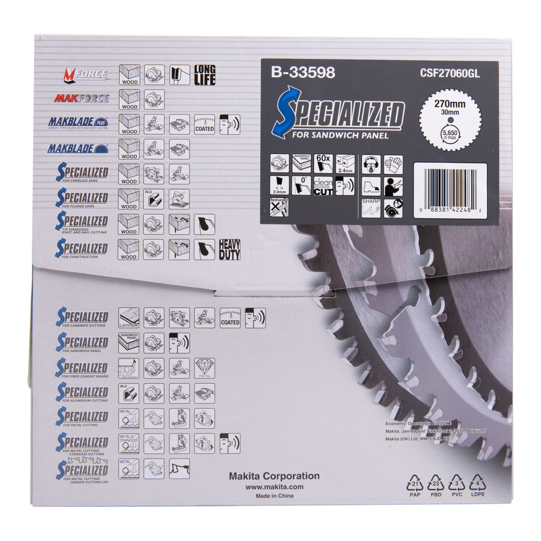 Makita Specialized Sägeb.270x30x60Z (B-33598)