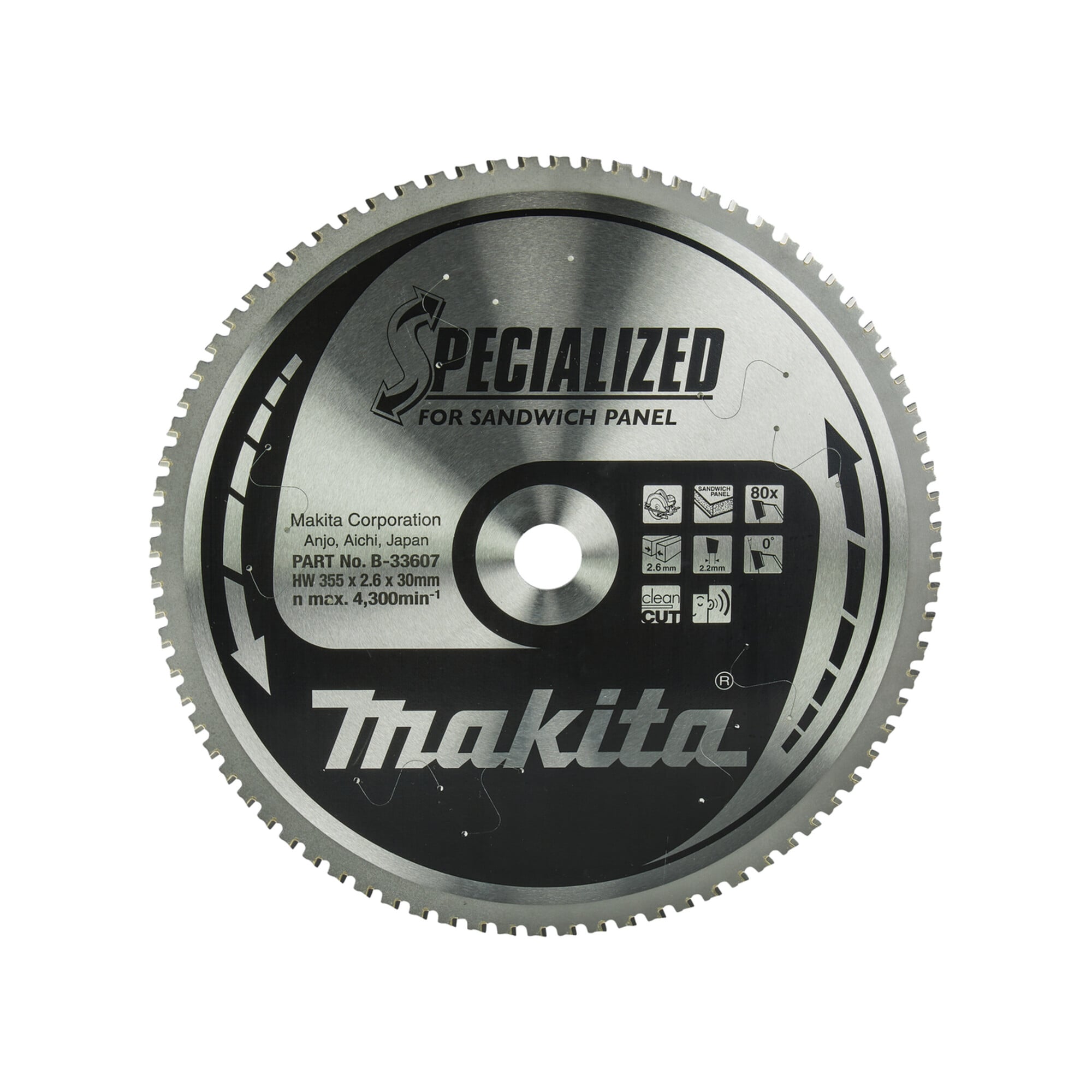 Makita SPECIALIZED Sägeb.355x30x80Z (B-33607)