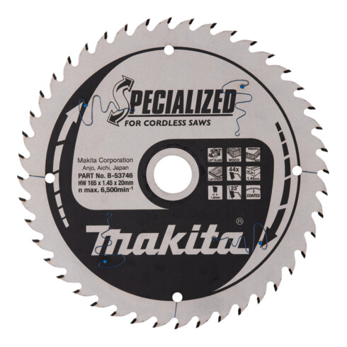 Makita SPECIALIZED Sägebl. 165x20x44Z
