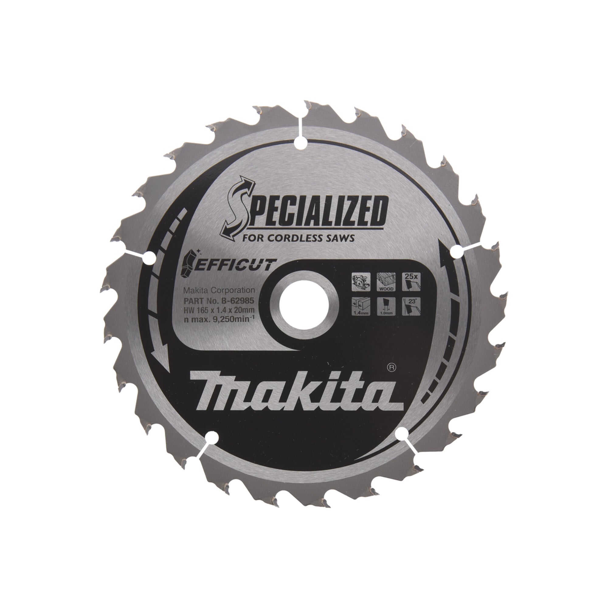 Makita SPECIALIZED Sägeblatt 165x20x25Z
