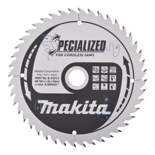Makita SPECIALIZED Sägeblatt 165x20x44Z