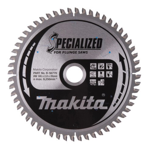 Makita SPECIALIZED Sägeblatt 165x20x56Z (B-56770)