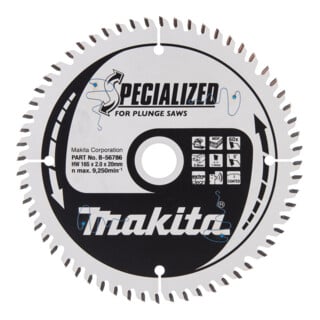 Makita SPECIALIZED Sägeblatt 165x20x60Z