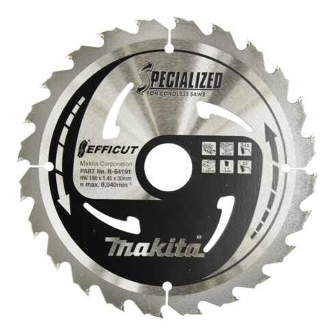 Makita SPECIALIZED Sägeblatt 190x30x24Z