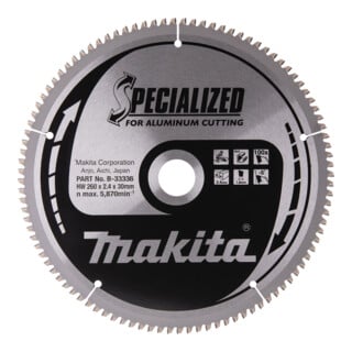 Makita SPECIALIZED Sägeblatt 260x30x100Z (B-33336)