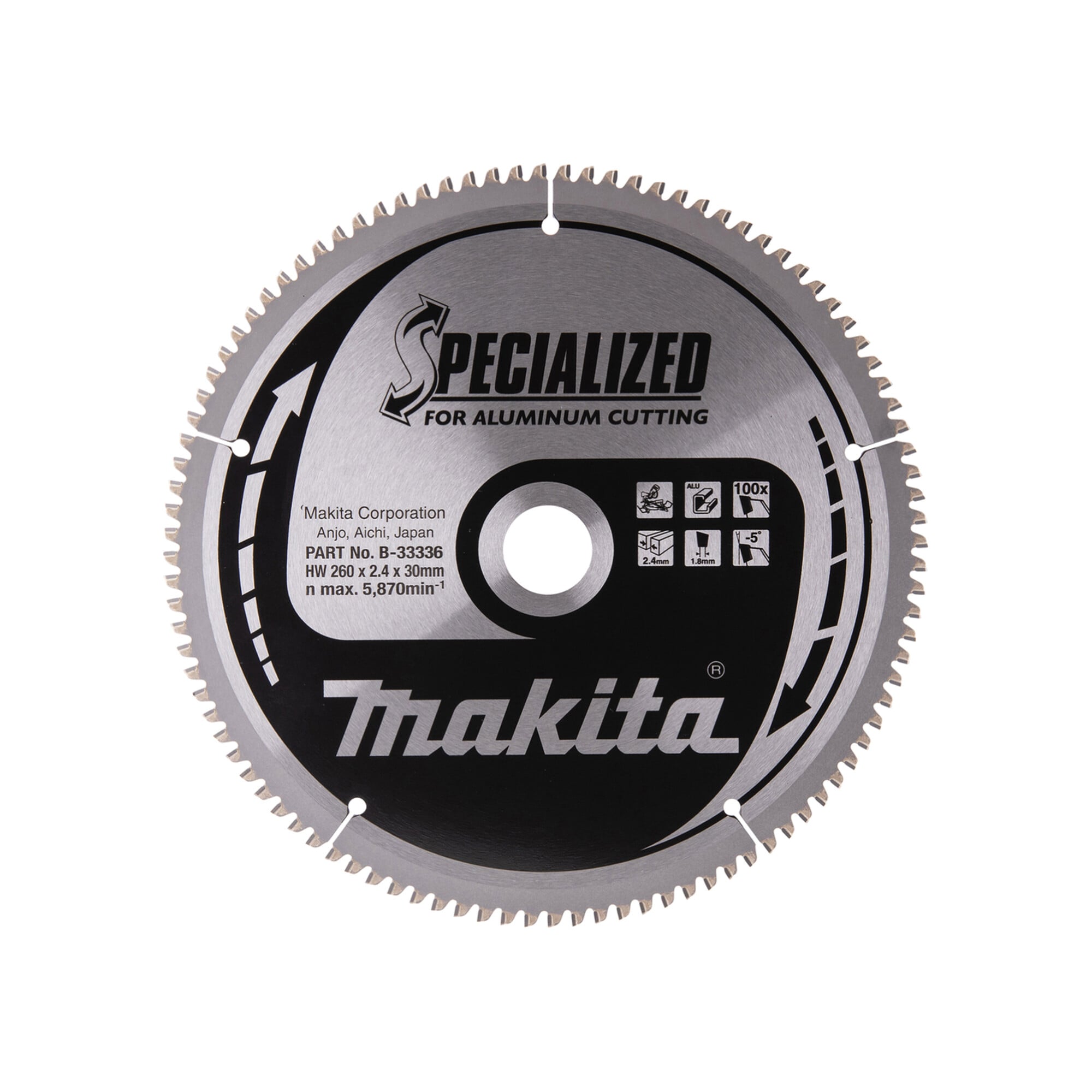 Makita SPECIALIZED Sägeblatt 260x30x100Z (B-33336)