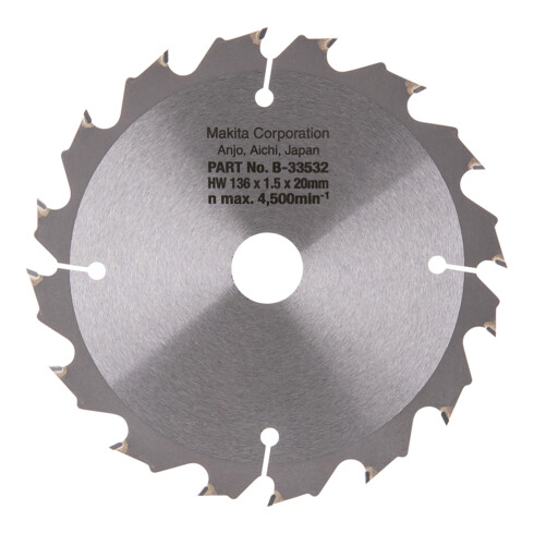 Makita Specialized zaagblad 136x20x16Z