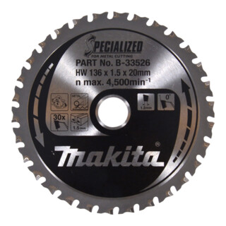 Makita Specialized zaagblad 136x20x30Z (B-33526)