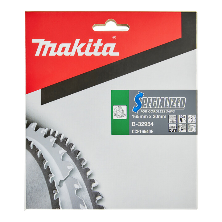 Makita Specialized zaagblad 165x20x40Z