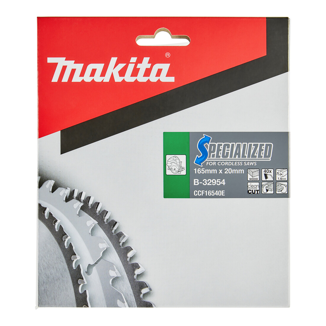 Makita Specialized zaagblad 165x20x40Z