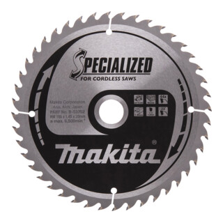 Makita Specialized zaagblad 165x20x44Z