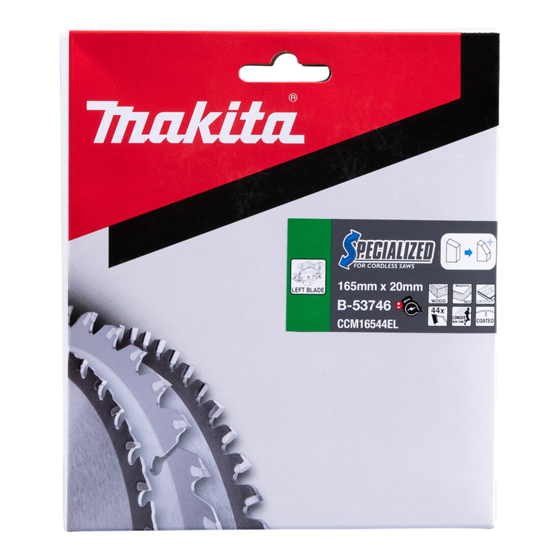 Makita Specialized zaagblad 165x20x44Z