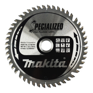 Makita Specialized zaagblad 165x20x48Z (B-56764)
