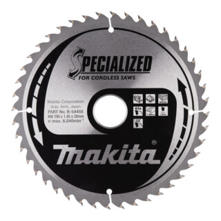 Makita Specialized zaagblad 190x30x44Z