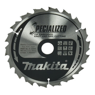 Makita Specialized zaagblad 210x30x18Z (B-33065)