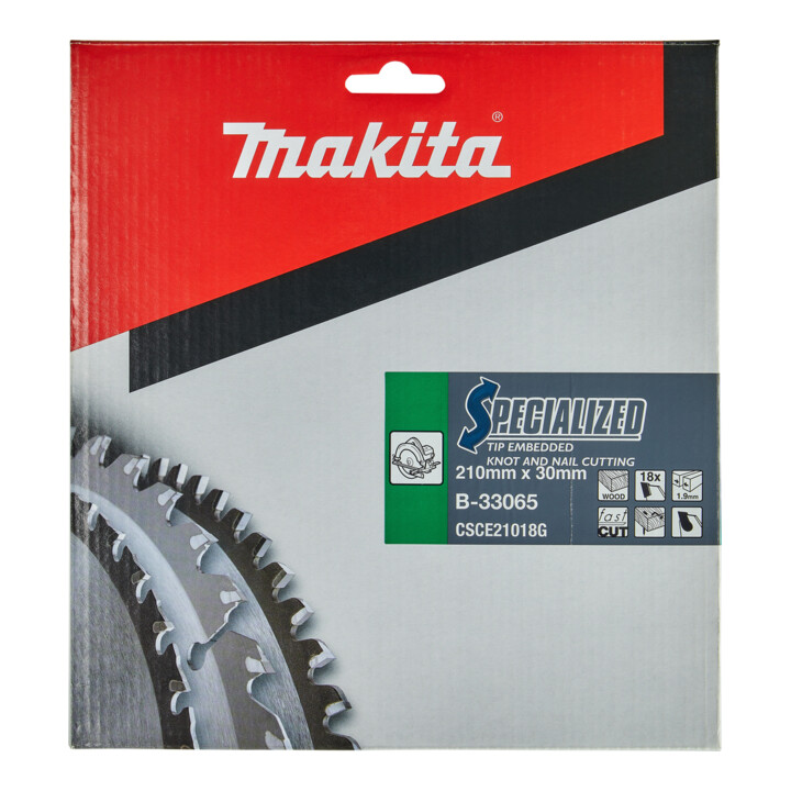 Makita Specialized zaagblad 210x30x18Z (B-33065)
