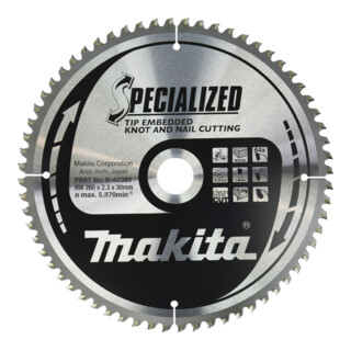 Makita Specialized zaagblad 260x30x64Z (B-42391)