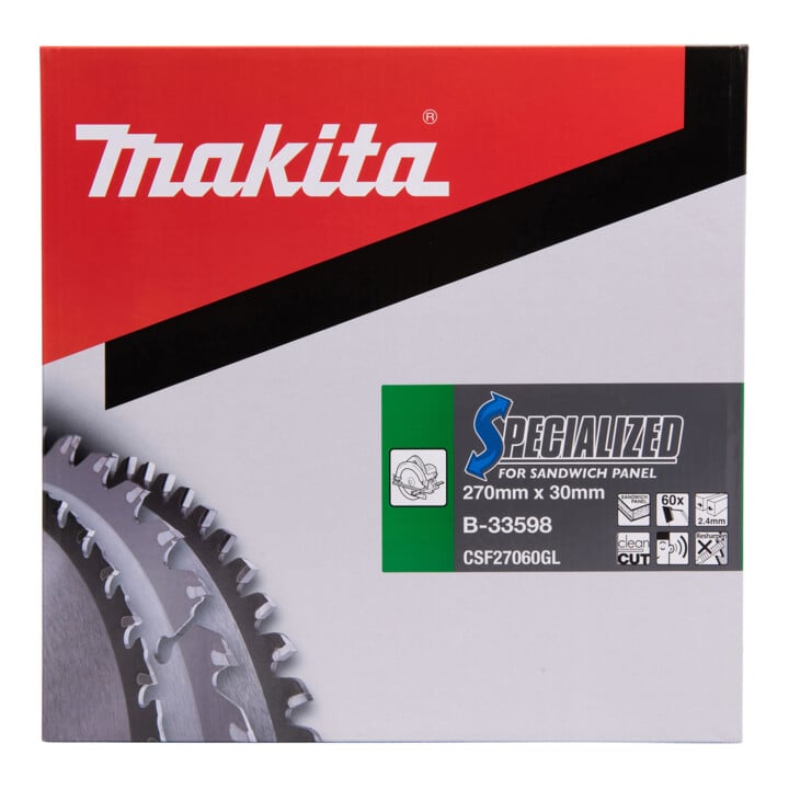 Makita Specialized zaagblad 270x30x60Z (B-33598)