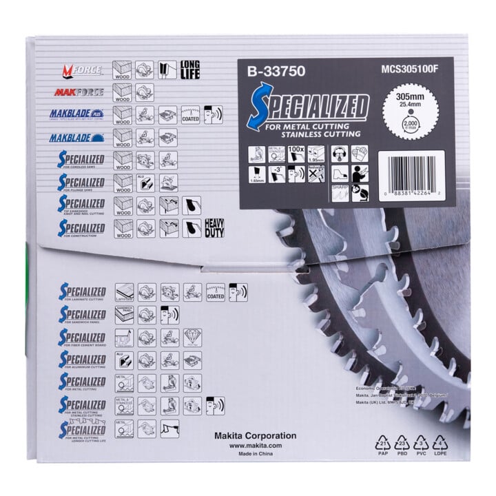 Makita Specialized zaagblad 305x1 "x100Z (B-33750)