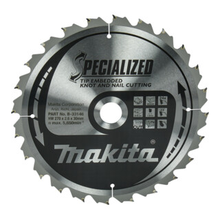 Makita Specialized zaagblad270x30x24Z (B-33146)