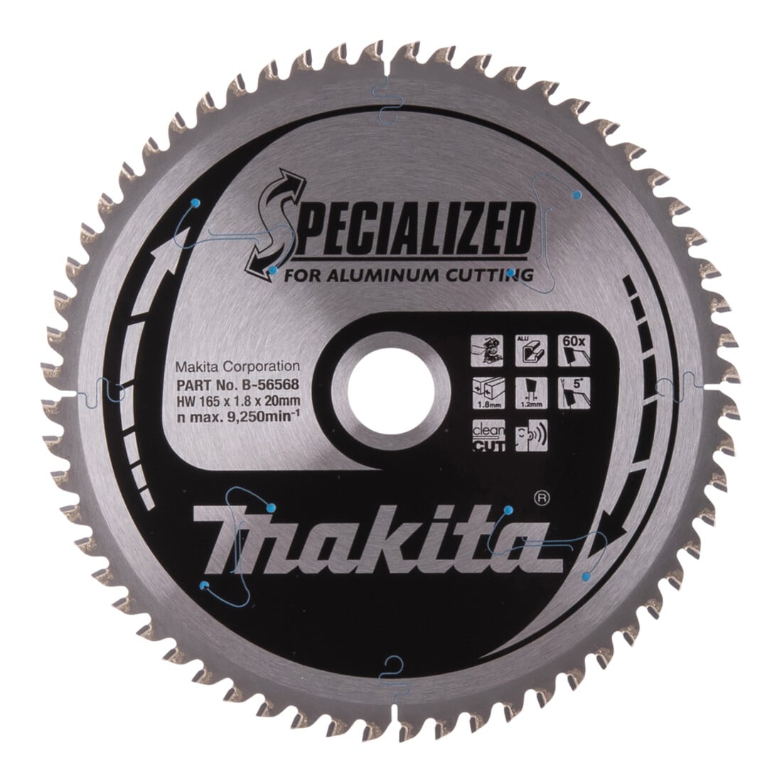 Makita SPECIALZED zaagblad 165x20x60Z