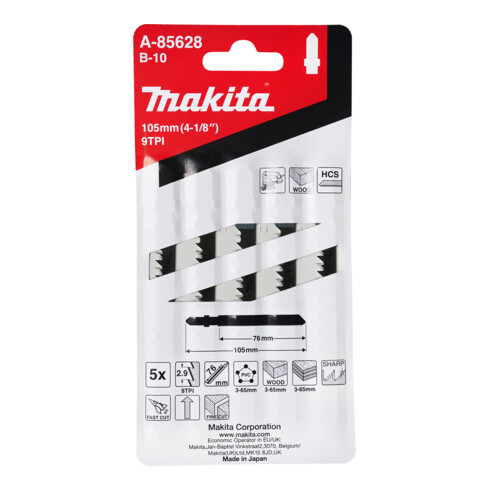 Makita Stichsägeblatt B-10 5 Stück (A-85628)
