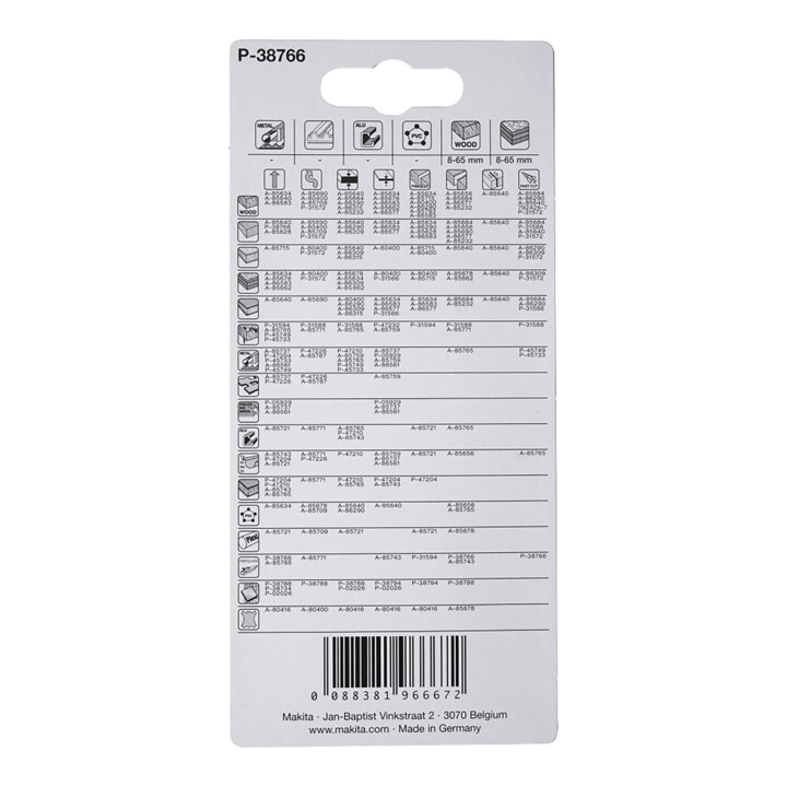 Makita STICHSAEGEBLATT HM6Z (P-38766)