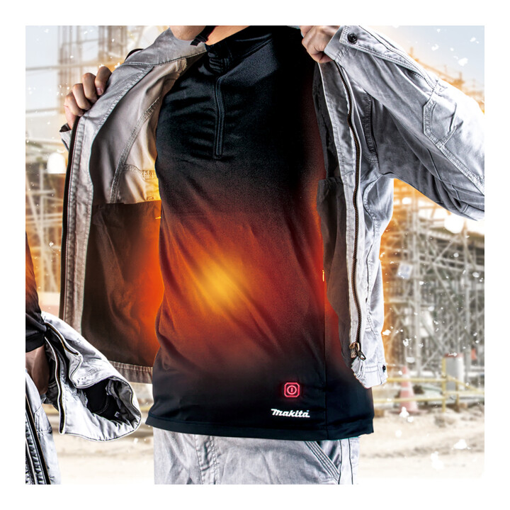 Makita T-shirt thermique sans fil col rond taille 2XL