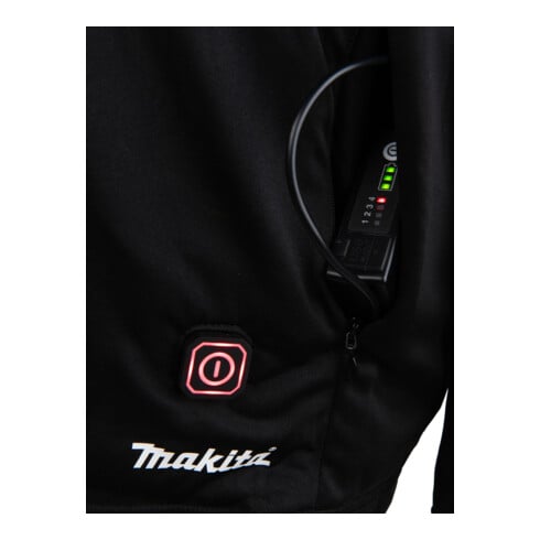 T-shirt thermique sans fil Makita à col rond