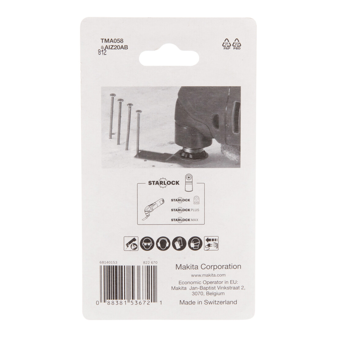 Makita Tauchsägeblatt 20mm TMA058 5-Stück