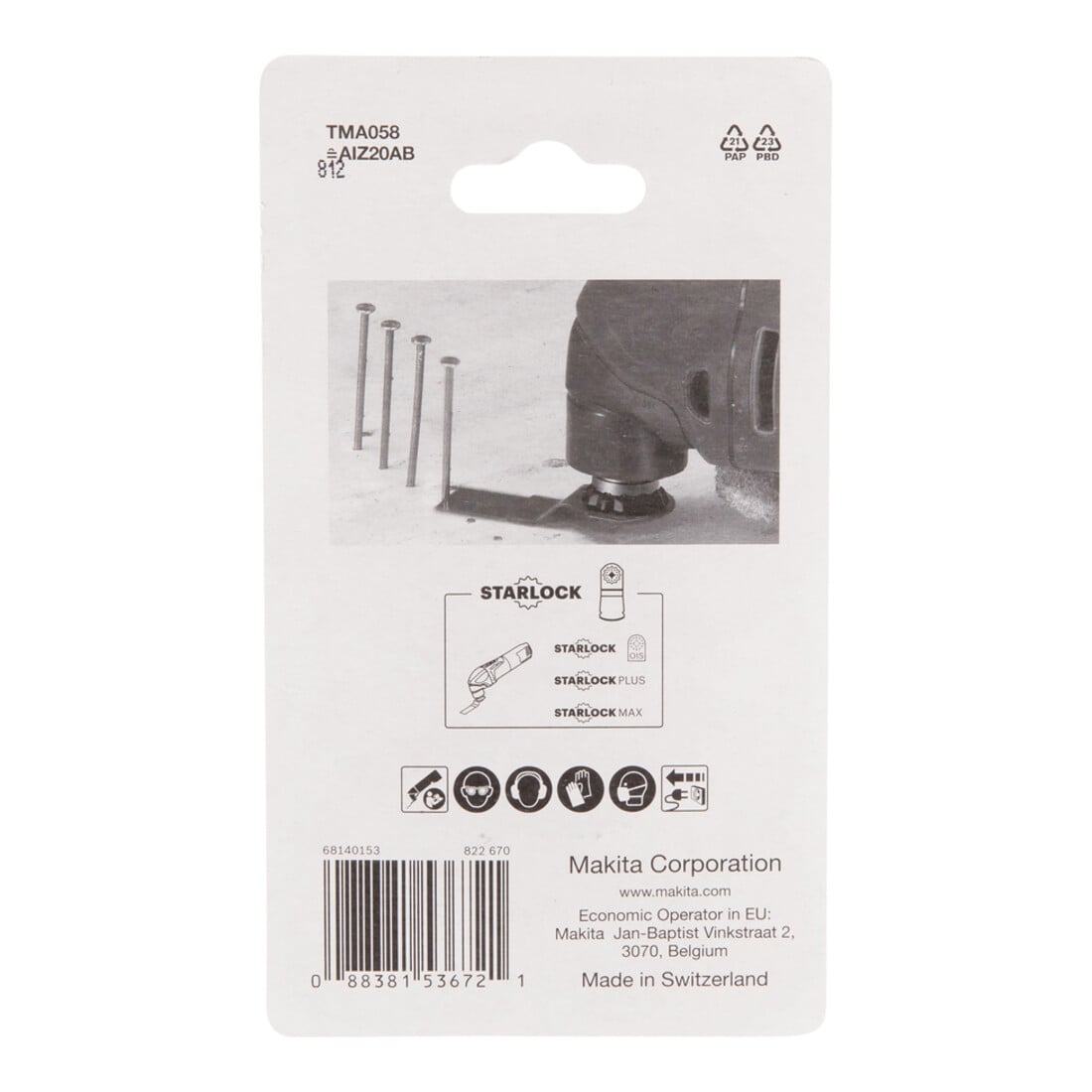 Makita Tauchsägeblatt 20mm TMA058 5-Stück