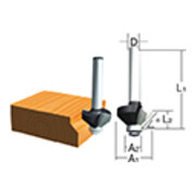Makita Testa di fresatura per bordi angolari 6mm WA6 (D-09488)