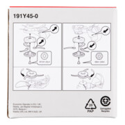 Makita Tête de couteau en plastique 230 mm-2