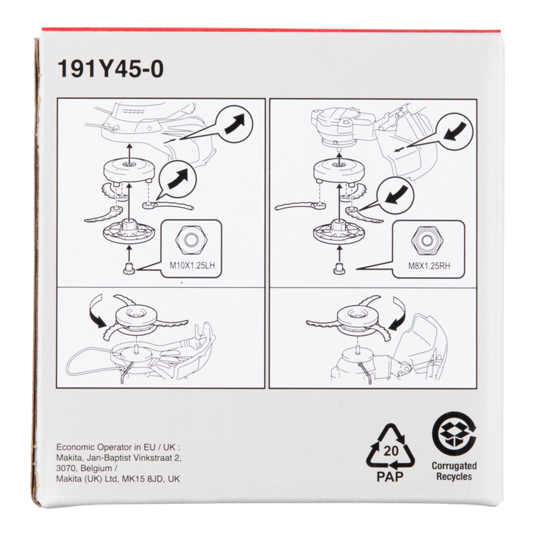 Makita Tête de couteau en plastique 230 mm