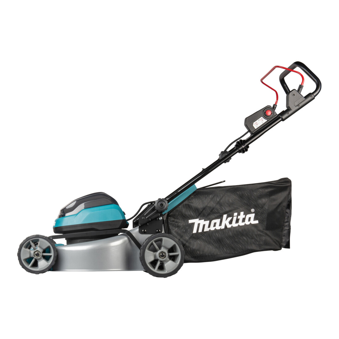 Makita Tondeuse à gazon sans fil 2x18V / 5,0 Ah, 2 batteries + chargeur double NOUVEAUTÉ AUTOMNE 2025