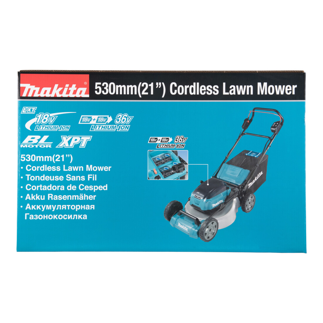 Makita Tondeuse à gazon sans fil 2x18V (sans batterie, sans chargeur)