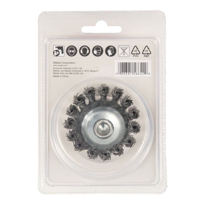 Makita Topfbürste 63mm Stahl Rundschaft