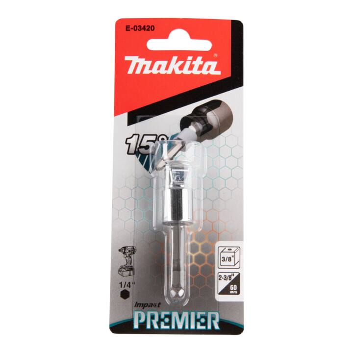 Makita Torsion adapter 3/8 inch - 1/4 inch