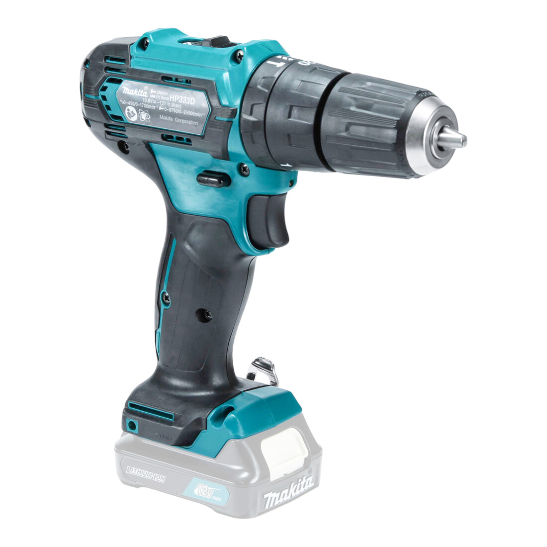Makita Trapano avvitatore a percussione a batteria 12V HP333DZ