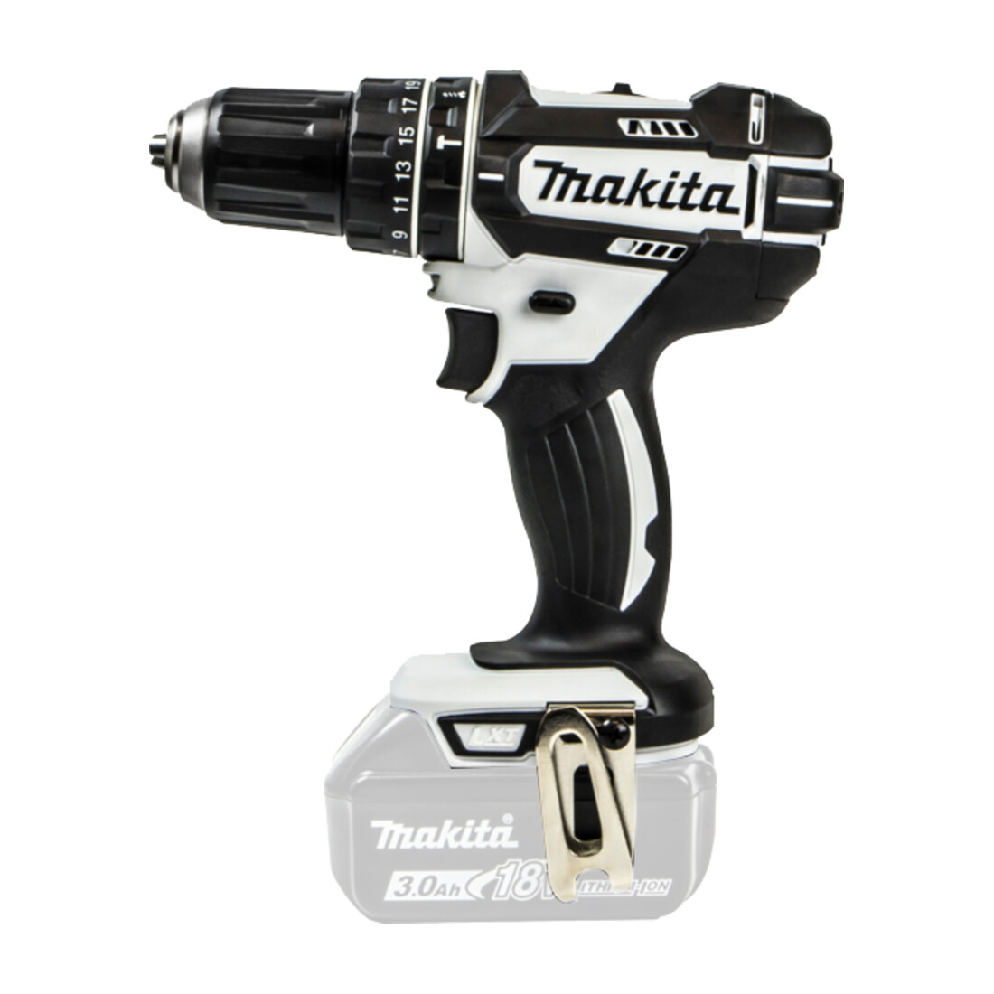 Makita Trapano avvitatore a percussione a batteria DHP482ZWJ nero/bianco