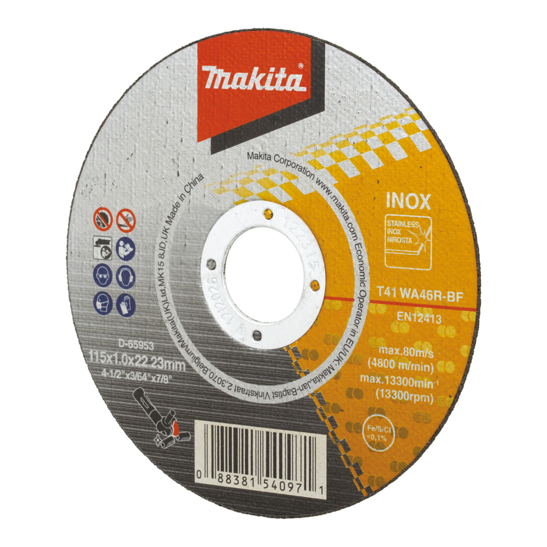 Makita Trennscheiben Stahl und Edelstahl dünn ECO 115mm