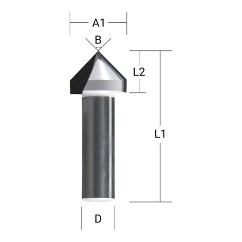 Makita V-Nutfräser 15,9 mm