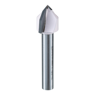 Makita V-Nutfräser Ø 6 mm Schaft, Ø 12,7 mm Fräser, 12,7 mm Arbeitslänge, 45 mm Gesamtlänge, 90° Winkel