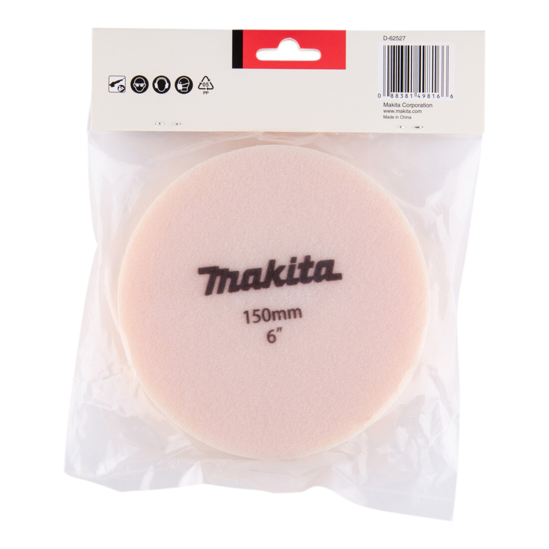 Makita Velcro-Spugna 150mm Arancione D-62527