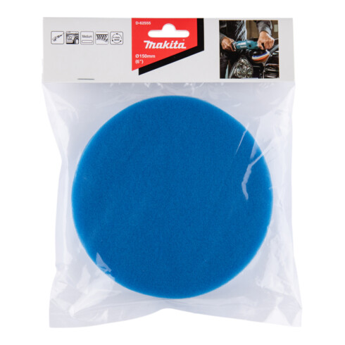 Makita Velcro-Spugna 150mm Blu D-62555